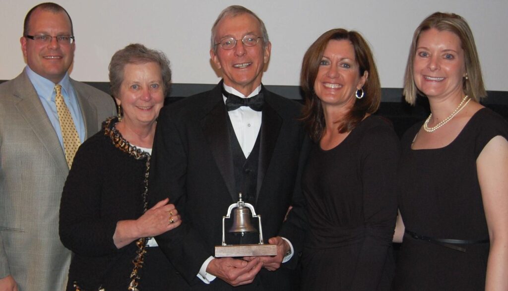jack lydon and family at bell awards